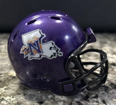 Мини-шлем Northwestern State Demons Riddell 2 дюйма карманный профессиональный революционный на заказ - Изображение 1 из 4