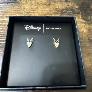 Disney X Baublebar Villain Maleficant Mini Pave Rhinestone Stud Earrings New - Picture 1 of 4