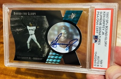 SPx Bound for Glory Ken Griffey Jr. 1997 automático/250 ¡Raro! Foto 1 de 4