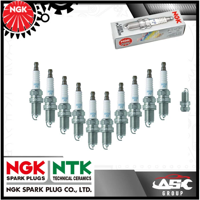 NGK Laser Platinum Spark Plug - Stk No: 3452 - Part No: BKR6EKPB-11 - x10 - Image 1 of 1