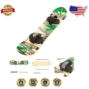Snowboard per bambini 90 cm - a scelta dei principianti con attacchi facili per slitta da neve - Foto 1 di 8