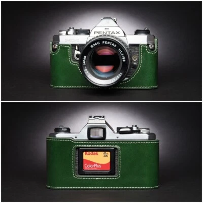 手工制作真皮半摄像头外壳 保护套 适合宾得 K2 LX MX SUPER A — 第 1/4 张图片