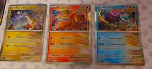 Entei Raikou Suicune Pokemon Legendary Dogs HOLOS 3 Card Complete Set NM - Picture 1 of 2