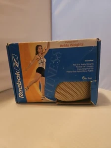 Reebok Perfect Fit Toning Adjustable Ankle Weights 6lb Pair - Picture 1 of 4