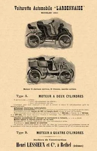 Voiturette 1901 - Voiturette Automoble L'Ardennaise (In French) - Imagen 1 de 1