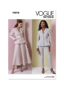Vogue Misses Jacket, Skirt & Pants Sewing Pattern V2018 - Picture 1 of 5