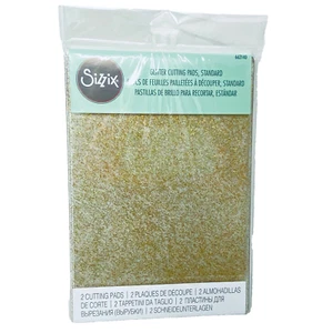 Sizzix Standard Cutting Pads #662140 - Gold Glitter  1 Pair |- One Size - NIP - Picture 1 of 5