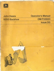 John Deere 9250 Backhoe Operator's Manual - Picture 1 of 1
