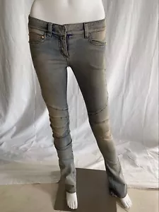 Balmain Women's Moto-style Balmain Distressed Low-rise Skinny MADE IN ITALY 36 - Picture 1 of 12