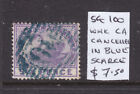 W.A.:  6D  Violet   Swan  Sg 100   Wmk  Ca  Used Cancelled In Blue  Scarce!!!