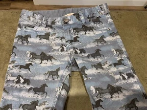 H&M Child’s Jeans Size 6-7Y Horse Pattern Equestrian - Picture 1 of 7