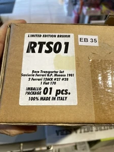 Brumm RTS01 Race transporter set Scuderia Ferrari Gran Premio Monaco 1981 - Foto 1 di 9