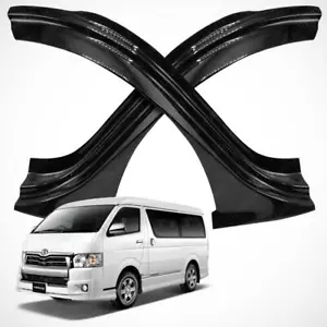 Front Sill Scuff Plate Carbon for Toyota Hiace Commuter High Roof 2005 - 2017 - Picture 1 of 6