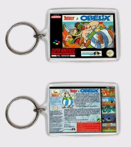 ASTERIX Y OBELIX SUPER NINTENDO LLAVERO KEYRING - Imagen 1 de 1