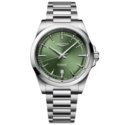 New Longines Conquest 2023 41mm Green Dial Steel Men's Watch L38304026 - Image 1 of 4