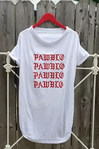 Camiseta PawMain Pets Original Paris PAWBLO Perro Talla Perro Grande XXL Blanco Rojo Logotipo - Imagen 1 de 10