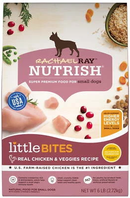 Rachael Ray Nutrish Little Bites Small Breed Natural Dry Dog Food, Real Chicken