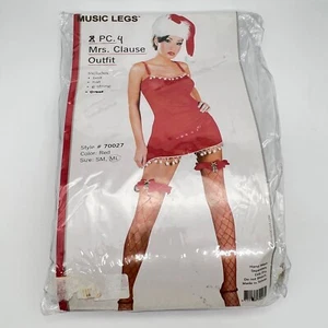 New Music Legs Mrs. Clause Outfit Costume - Size M/L - Picture 1 of 3