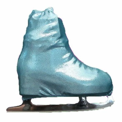 Metalic Figure Skating Boot Covers by Kami-So - Metallic Turquoise