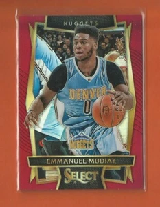 Nuggets Denver 2016-17 Select Maroon Prizm Emmanuel Mudiay #d 119/175 - Imagen 1 de 2
