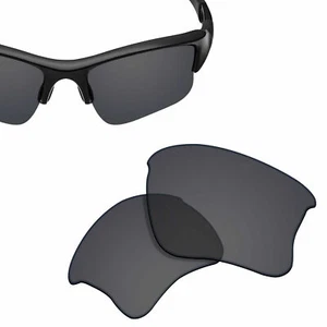 Replacement Lenses for-OAKLEY Flak Jacket XLJ Sunglasses Black UVA-Polycarbonate - Picture 1 of 5