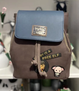 Loungefly Harry Potter Backpack Bag (dobby is a free elf) chibi NWT HTF - Picture 1 of 8