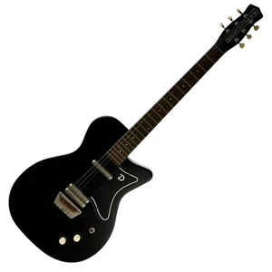 Pre-Owned Danelectro 6 String Electric Guitar Black - Picture 1 of 21