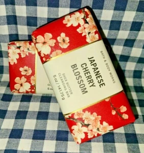 NEW! 2-Pack Japanese Cherry Blossom Cleansing Bar 5 oz Bath & Body Works - Picture 1 of 1