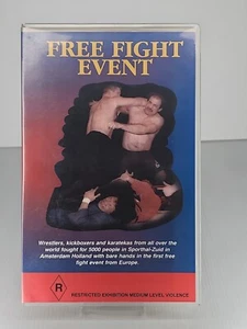 Free Fight Event VHS Video Tape Wrestling kickboxing - Picture 1 of 2