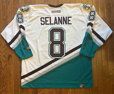 Camiseta deportiva vintage Teemu Selanne Anaheim Mighty Ducks CCM Foto 1 de 4
