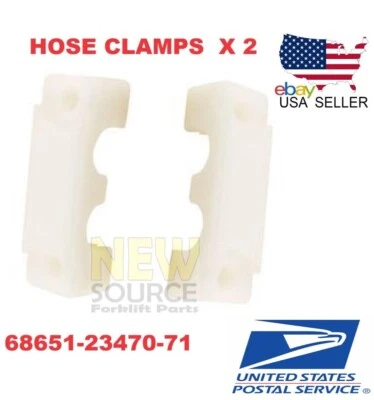 AFTERMARKET 68651-23470-71 HOSE CLAMP UNIVERSAL FORKLIFT MAST - ONE PAIR -