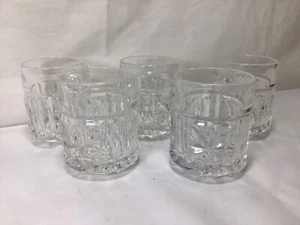 JJ19 Vintage 5 Piece Japnese Nortika Clear Cut Crystal Tumblers For Gift - Picture 1 of 7