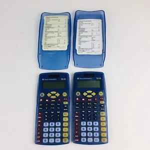 2 Texas Instruments TI-15 Explorer Elementary Calculator Lot Bundle With Covers - Picture 1 of 5