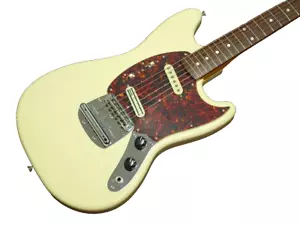 [Fender Japan] MG66 VWH Mustang Vintage White Crafted in JPN 1999-2002 Modified - Picture 1 of 24