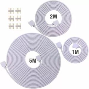 5pin 4Pin Extension Wire Cable Cord Connector For RGB RGBW 5050 LED Strip Lights - Picture 1 of 14