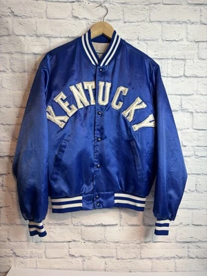 Vintage Swingster University Of Kentucky Wildcats Satin Bomber Jacket Sz M Issue - Image 1 of 4