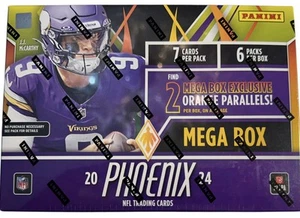 2024 Panini NFL Phoenix Football Trading Card Mega Box - Orange Parallels - New! - Picture 1 of 4