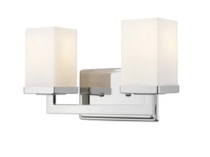 Tidal 2-Light Bathroom Vanity Light In Chrome - Picture 1 of 1