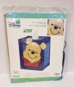 Janlynn Disney Winnie the Pooh Plastic Canvas Tissue Box Cover kit NEW  - Picture 1 of 4