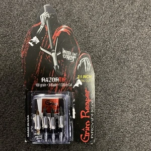 @NEW@ 1-3pk. Grim Reaper RazorTip Broadheads! 100 grain/3 Blade #1903 - Picture 1 of 3