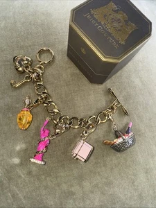 JUICY COUTURE CHARM BRACELET WITH 4 CHARMS - Picture 1 of 8