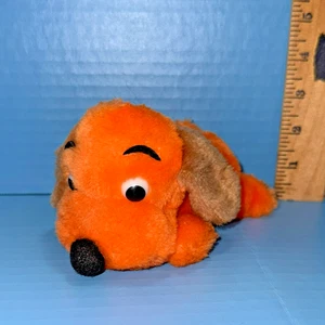 Dakin Orange Brown Small 6" Drooper Plush Stuffed Animal Nutshells Vintage 1973 - Picture 1 of 12