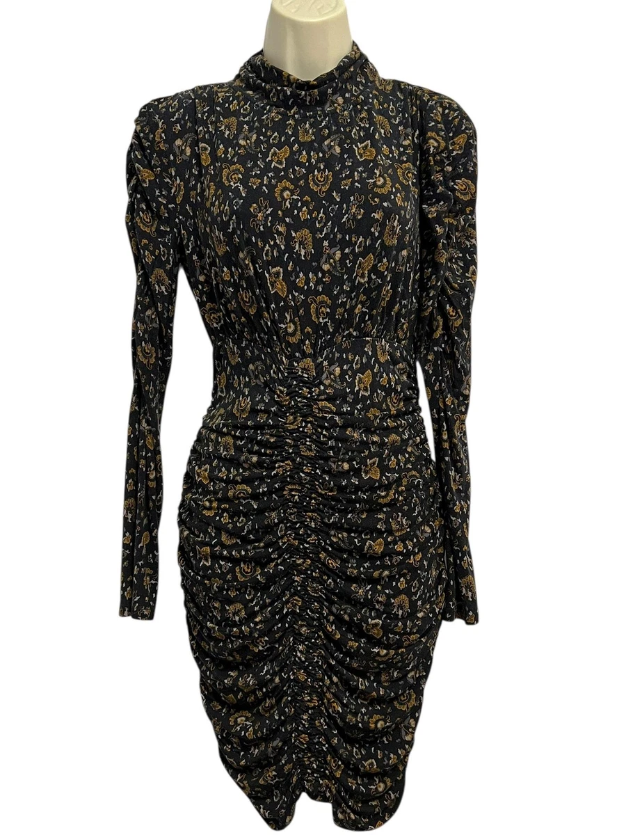 ZBYY Women's Floral Embroidery Mesh High Neck Bodycon Party Dress - View #9