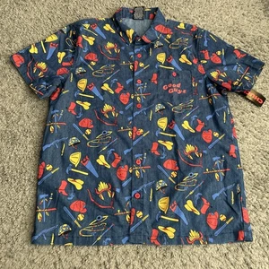 Spirit Halloween Chucky Shirt Adult Large Child’s Play Button Down Horror - Picture 1 of 8