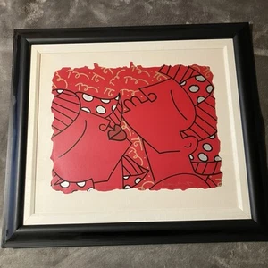 Romero Britto: “PASSION”  Limited Edition, Signed & numbered. 40/300 Framed L.N - Picture 1 of 16