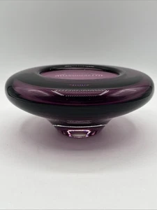 Ciotola Marquis By Waterford con bordo arrotolato viola ametista. - Foto 1 di 17