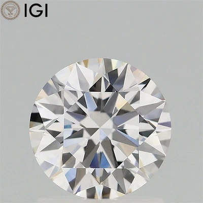IGI Certificate 1.10 CT. G Color VVS2 Clarity CVD Lab Grown Diamond Round Shape - Image 1 of 4