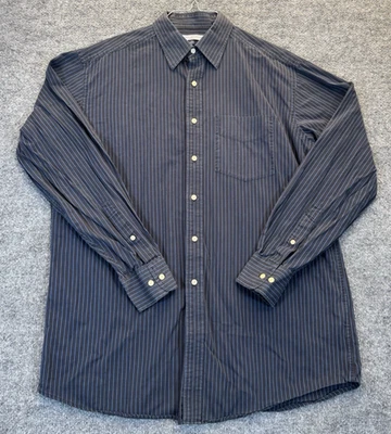 Camisa de vestir Tommy Hilfiger para hombre a rayas Ítaca azul manga larga talla 16 34/35 L Foto 1 de 4