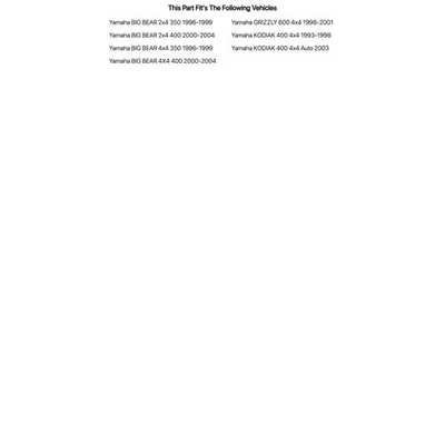 Zapata de freno Tusk - trasera de carbono para Yamaha KODIAK 400 4x4 Auto 2003 Foto 1 de 4