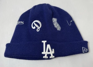 New Era Los Angeles LA Dodgers Identity Knit Cuffed Beanie MLB Blau Erwachsene OSFM - Bild 1 von 9